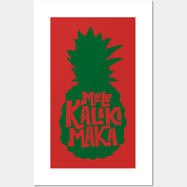 Mele Kalikimaka Wall Art by J31Designs